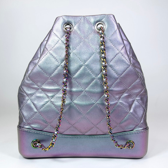 Chanel Iridescent Lambskin Gabrielle Chain Backpack - Picture 3 of 12